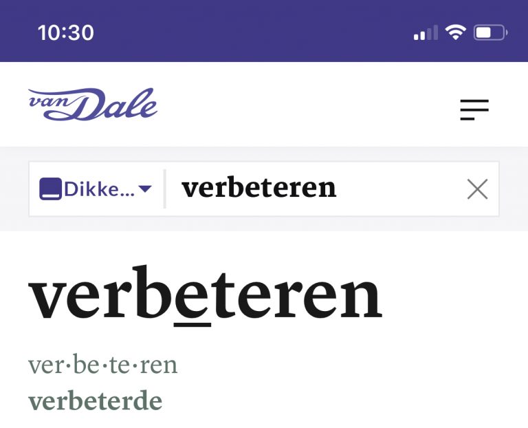 Van Dale Nederlands verbeteren